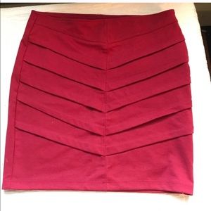 Deep Red Forever 21 Skirt